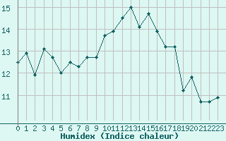 Courbe de l'humidex pour Rochefort Saint-Agnant (17)