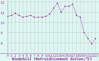 Courbe du refroidissement olien pour Amur (79)