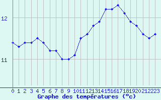 Courbe de tempratures pour Rochefort Saint-Agnant (17)