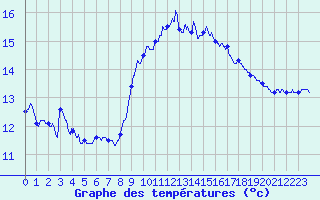Courbe de tempratures pour Rochefort Saint-Agnant (17)