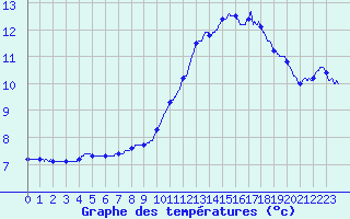 Courbe de tempratures pour Rochefort Saint-Agnant (17)