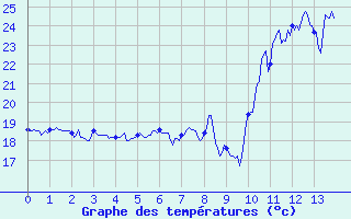 Courbe de tempratures pour Brusque (12)