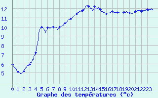 Courbe de tempratures pour Rochefort Saint-Agnant (17)
