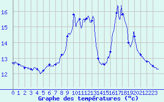 Courbe de tempratures pour Remalard (61)