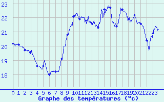 Courbe de tempratures pour Leucate (11)