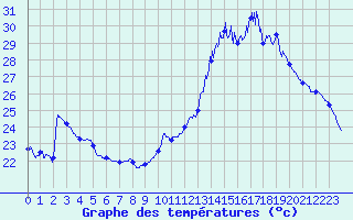 Courbe de tempratures pour Auch (32)