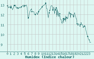 Courbe de l'humidex pour Rochefort Saint-Agnant (17)