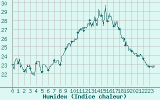 Courbe de l'humidex pour Rochefort Saint-Agnant (17)