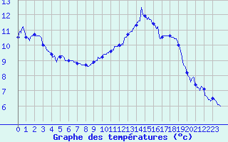 Courbe de tempratures pour Rochefort Saint-Agnant (17)