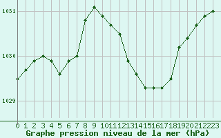 Courbe de la pression atmosphrique pour Selonnet (04)