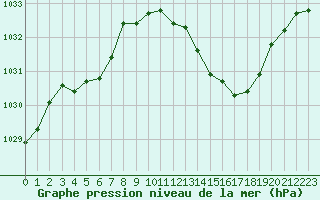 Courbe de la pression atmosphrique pour Selonnet (04)