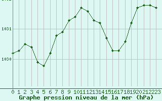 Courbe de la pression atmosphrique pour Gros-Rderching (57)