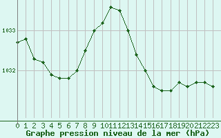 Courbe de la pression atmosphrique pour Amur (79)