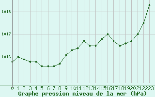 Courbe de la pression atmosphrique pour La Roche-sur-Yon (85)