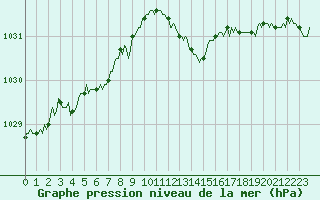 Courbe de la pression atmosphrique pour Ancey (21)