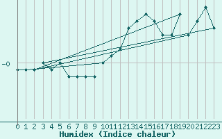 Courbe de l'humidex pour Neu Ulrichstein