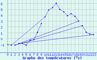 Courbe de tempratures pour Hohe Wand / Hochkogelhaus