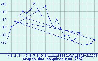 Courbe de tempratures pour Hjartasen