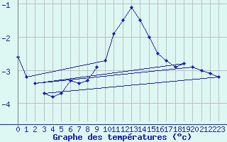 Courbe de tempratures pour Hjartasen