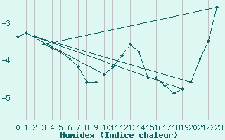 Courbe de l'humidex pour Skagsudde