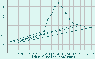 Courbe de l'humidex pour Schauenburg-Elgershausen