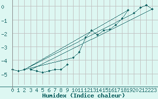 Courbe de l'humidex pour Mont-Aigoual (30)