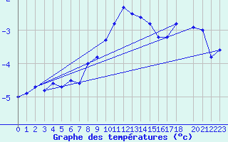 Courbe de tempratures pour Hjartasen