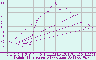 Courbe du refroidissement olien pour Neumarkt