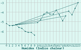 Courbe de l'humidex pour Plaffeien-Oberschrot