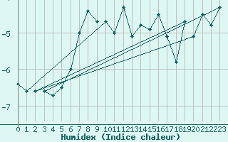 Courbe de l'humidex pour Ineu Mountain