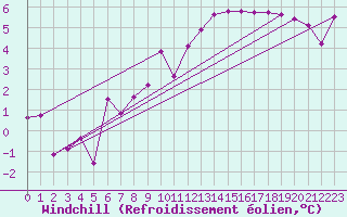 Courbe du refroidissement olien pour Graz Universitaet