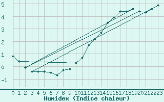 Courbe de l'humidex pour Courcouronnes (91)