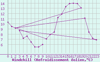 Courbe du refroidissement olien pour Cornus (12)