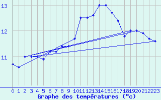 Courbe de tempratures pour Rauma Kylmapihlaja