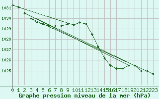 Courbe de la pression atmosphrique pour Amur (79)