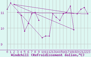 Courbe du refroidissement olien pour Neuhaus A. R.