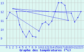Courbe de tempratures pour Rochefort Saint-Agnant (17)