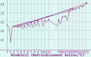 Courbe du refroidissement olien pour Platform Awg-1 Sea