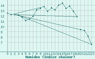 Courbe de l'humidex pour De Bilt (PB)