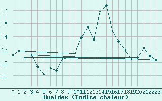 Courbe de l'humidex pour Rochefort Saint-Agnant (17)