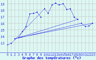 Courbe de tempratures pour Rauma Kylmapihlaja