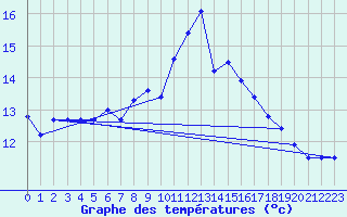 Courbe de tempratures pour Bagaskar