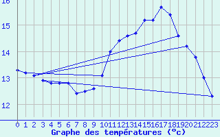 Courbe de tempratures pour Gros-Rderching (57)