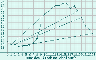 Courbe de l'humidex pour Grasque (13)