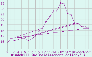 Courbe du refroidissement olien pour Rostherne No 2