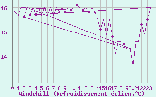 Courbe du refroidissement olien pour Platform L9-ff-1 Sea