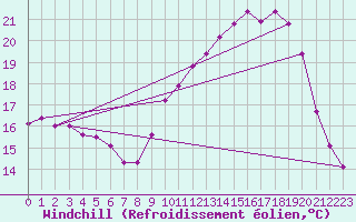 Courbe du refroidissement olien pour Cognac (16)