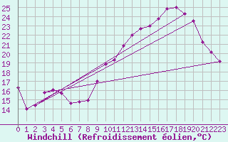 Courbe du refroidissement olien pour Cognac (16)