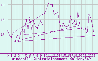 Courbe du refroidissement olien pour Platform A12-cpp Sea