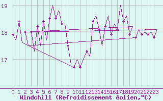 Courbe du refroidissement olien pour Platform P11-b Sea